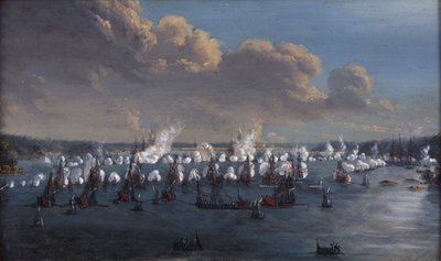 معركة في فريدريكسهامن 15 مايو 1790 بواسطة يوهان تيريتش شولتز